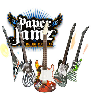 Paper jamz instant rockstar guitar shop